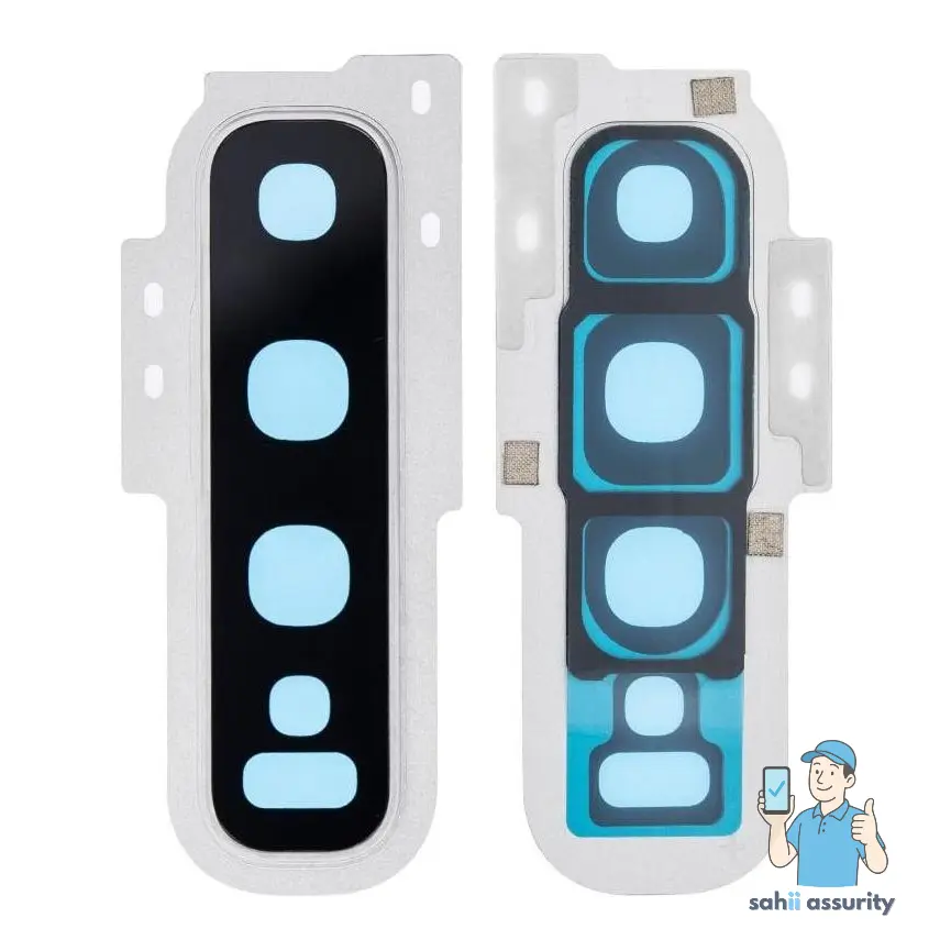 Camera Lens Glass with Frame for Samsung Galaxy S10 White